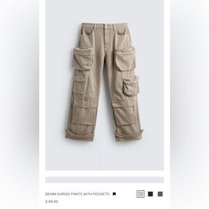 ZARA Cargo Pants with Pockets *See all photos*